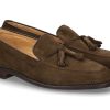 Men scarpa rossa Loafers | Ludwig Reiter Loafer Tassel Veloursleder Jagdgrun