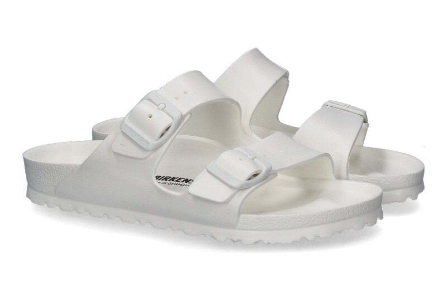 Women scarpa rossa House Slippers | Birkenstock Mules Arizona Schmal Eva White