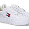 Women scarpa rossa Sneakers | Tommy Hilfiger Damen-Sneaker Tjw Retro Basket- White