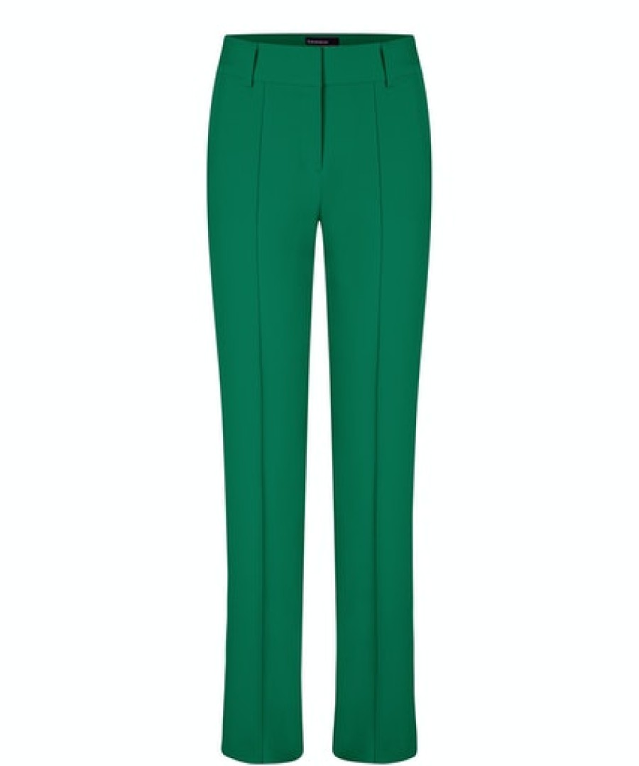 Women scarpa rossa Pants | Cambio Trousers Farah -Basil Green