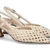 Women scarpa rossa Sandals | Unutzer Sling Pumps Nappa Chalk