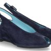 Women scarpa rossa Wedges | Thierry Rabotin Sandal Clayton Camoscio Dark Blue