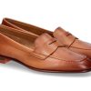 Women scarpa rossa Sneakers | Santoni Damen-Loafer Penny- Hellbraun