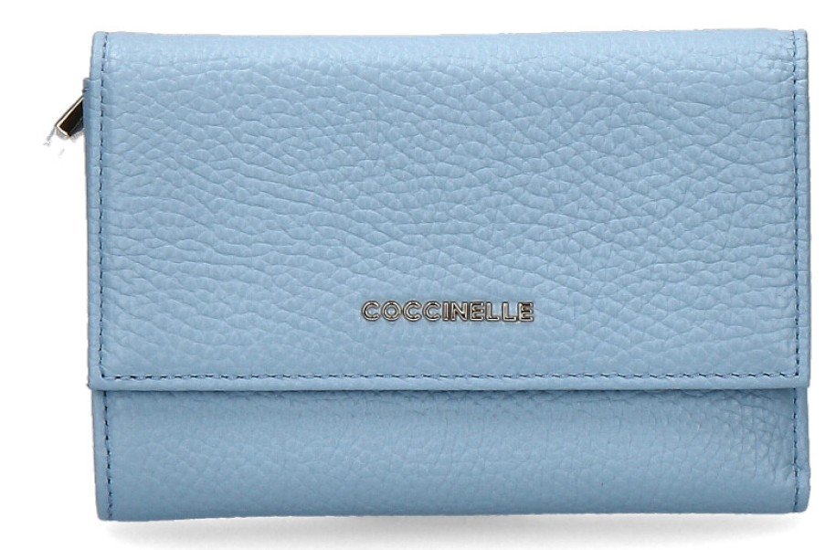 Women scarpa rossa Wallets | Coccinelle Wallet Metallic Soft Aquarelle Blue