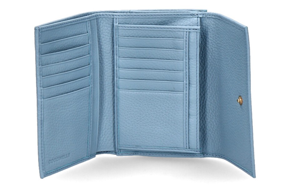 Women scarpa rossa Wallets | Coccinelle Wallet Metallic Soft Aquarelle Blue