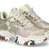 Women scarpa rossa Sneakers | Cljd Sneaker F033- White Silver/Green/Light Violett