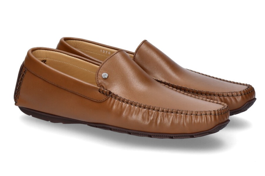 Men scarpa rossa Moccasins | Aldo Brue Moccasin Nappa Tabacco