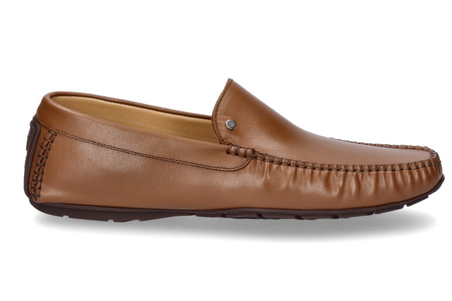 Men scarpa rossa Moccasins | Aldo Brue Moccasin Nappa Tabacco