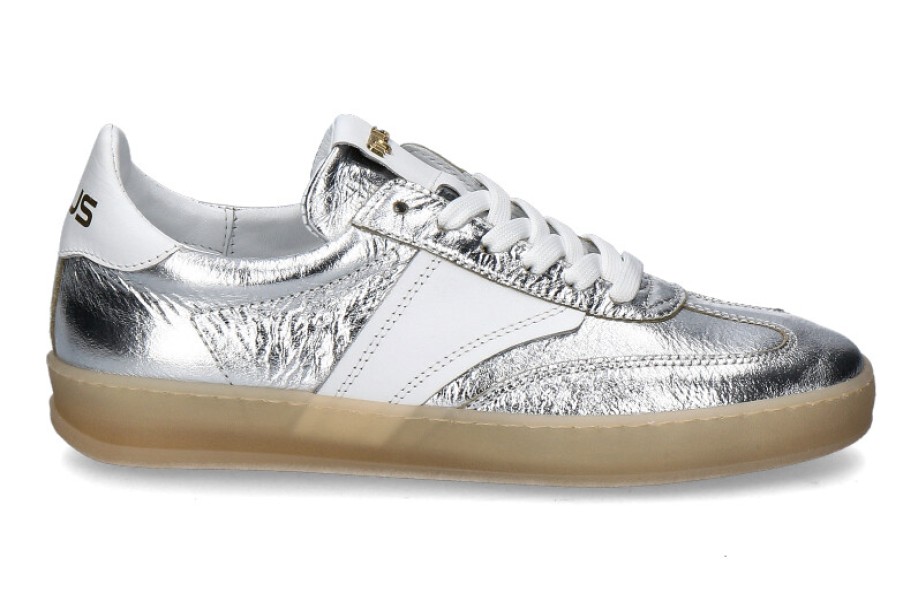 Women scarpa rossa Sneakers | Mjus Damen-Sneaker Genova T94101- Silver/Bianco