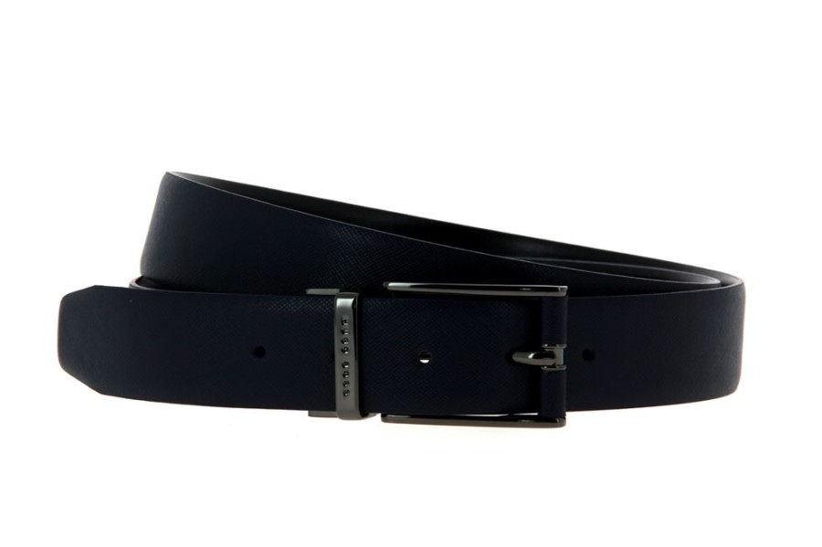 Men scarpa rossa Belts | Hugo Boss Wendegurtel Felix Blu