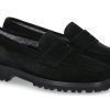 Women scarpa rossa Moccasins | Unutzer Slipper Lined Velour Nero