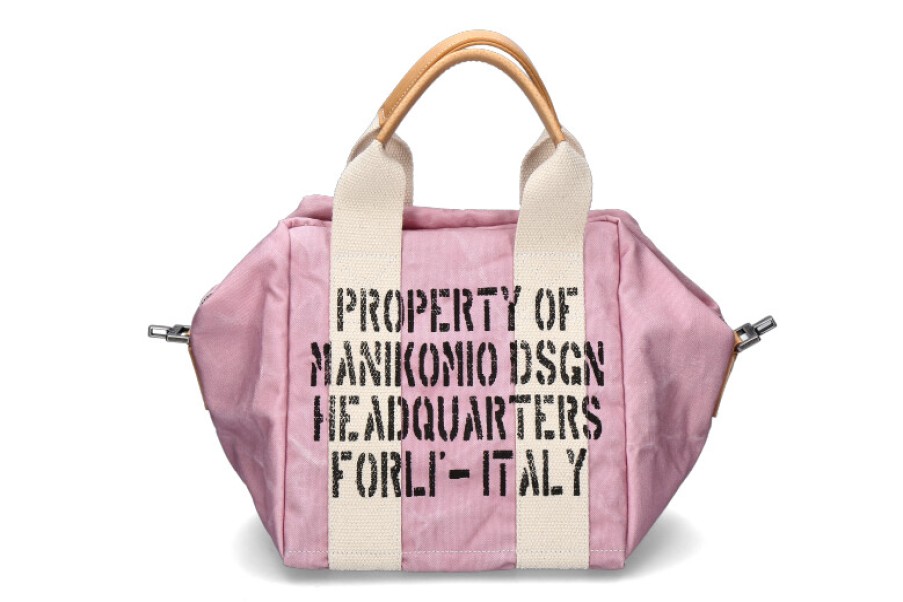 Women scarpa rossa Hand Bags | Manikomio Design Tasche Icon 24 Olanda Cotton- Rosa