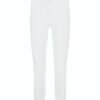 Women scarpa rossa Pants | Cambio Trousers Ros Summer Cropped -Pure White