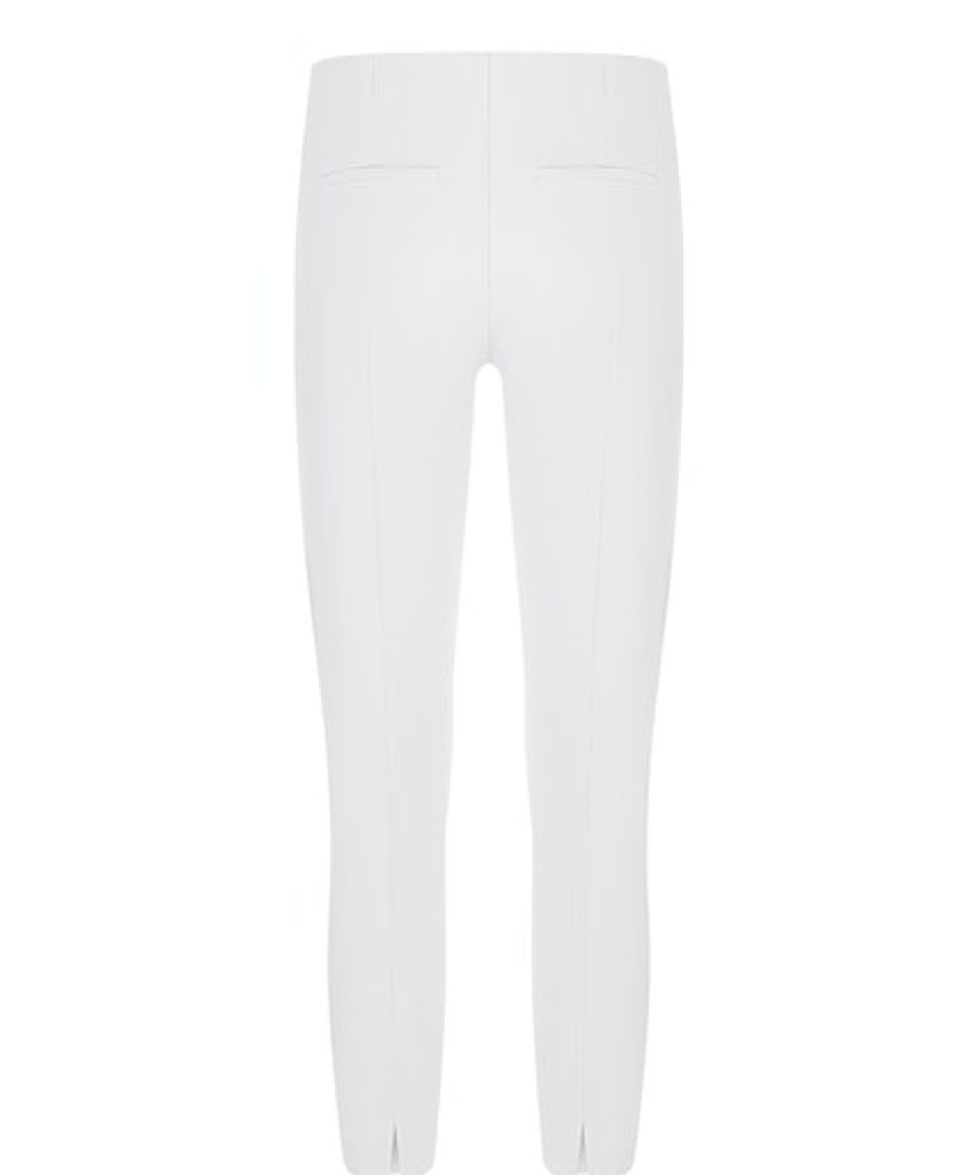 Women scarpa rossa Pants | Cambio Trousers Ros Summer Cropped -Pure White