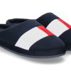 Men scarpa rossa House Slippers | Tommy Hilfiger Hausschuhe Herren Flag Homeslipper -Dunkelblau