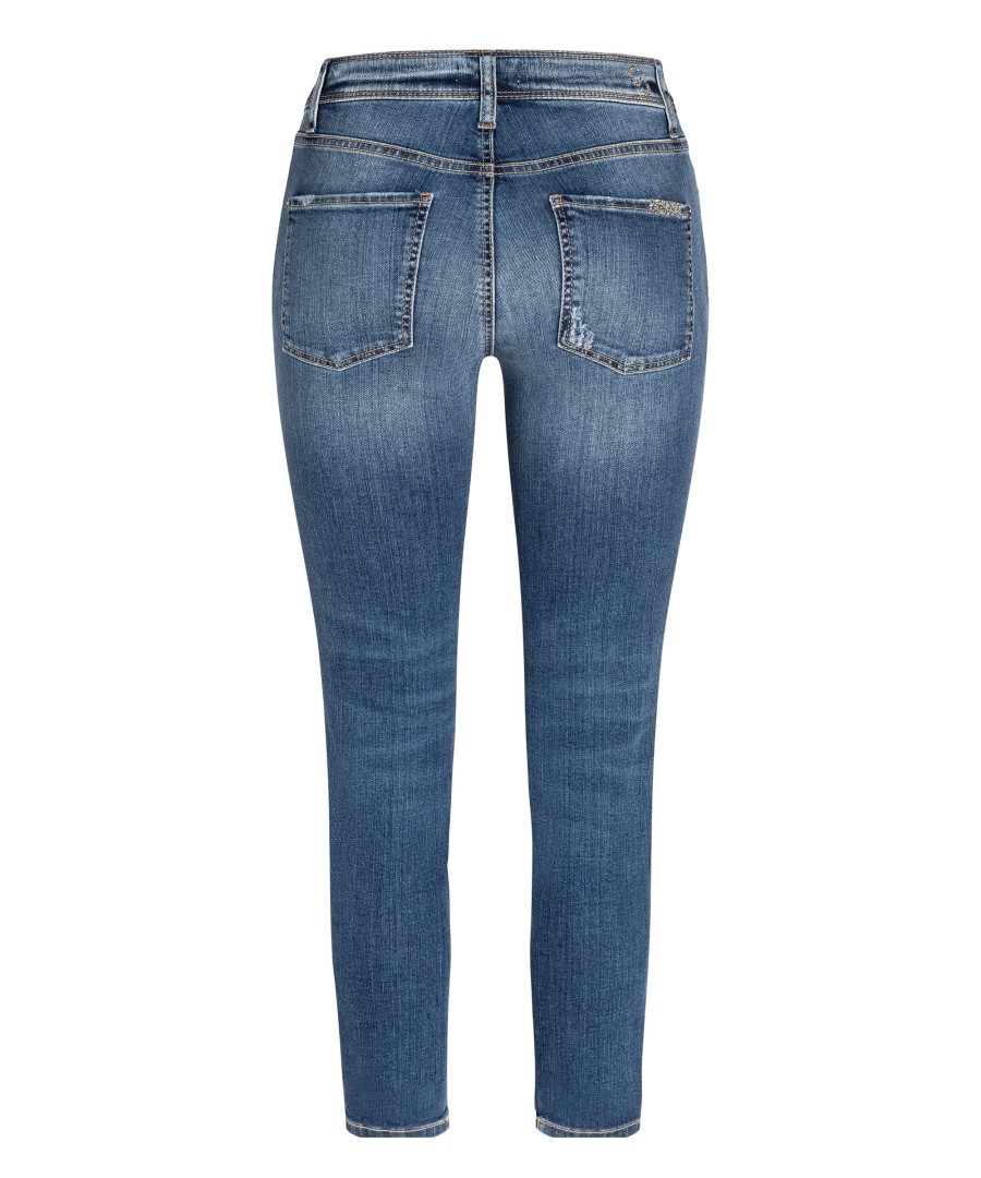 Women scarpa rossa Jeans | Cambio Jeans Piper Short Bleached Scratched Wash