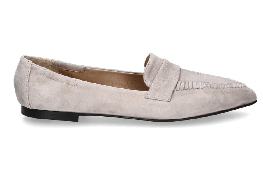 Women scarpa rossa Flats | Pomme D'Or Slipper Grace Camoscio- Warm Grey