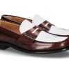 Women scarpa rossa Flats | Church'S Loafer Pembrey Polished Bicolor- Tabac/White