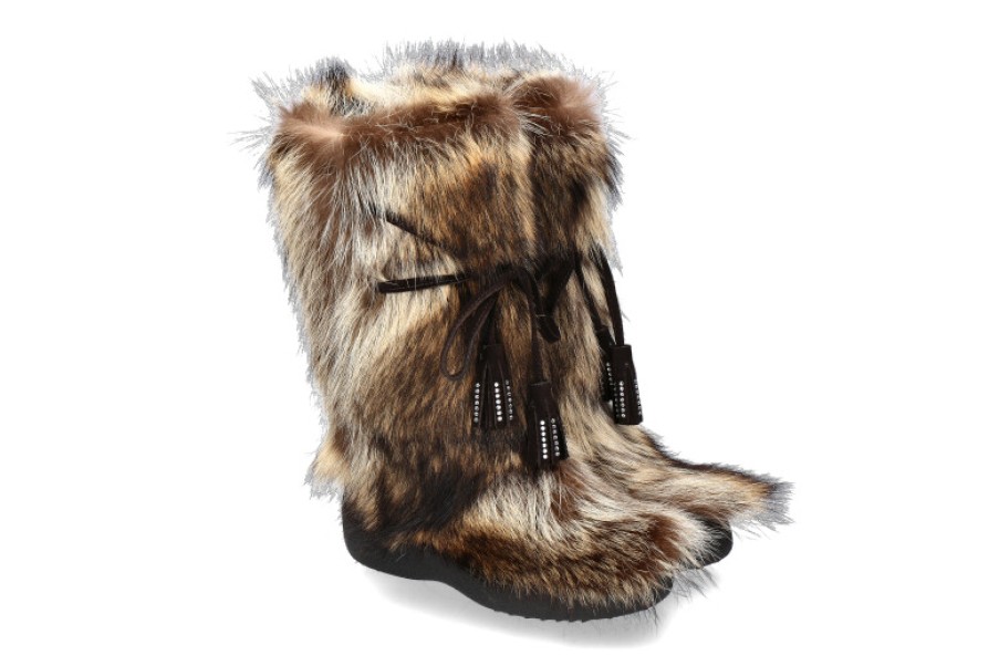 Women scarpa rossa Fur Boots | Diavolezza Fur Boots Marmotta Moro