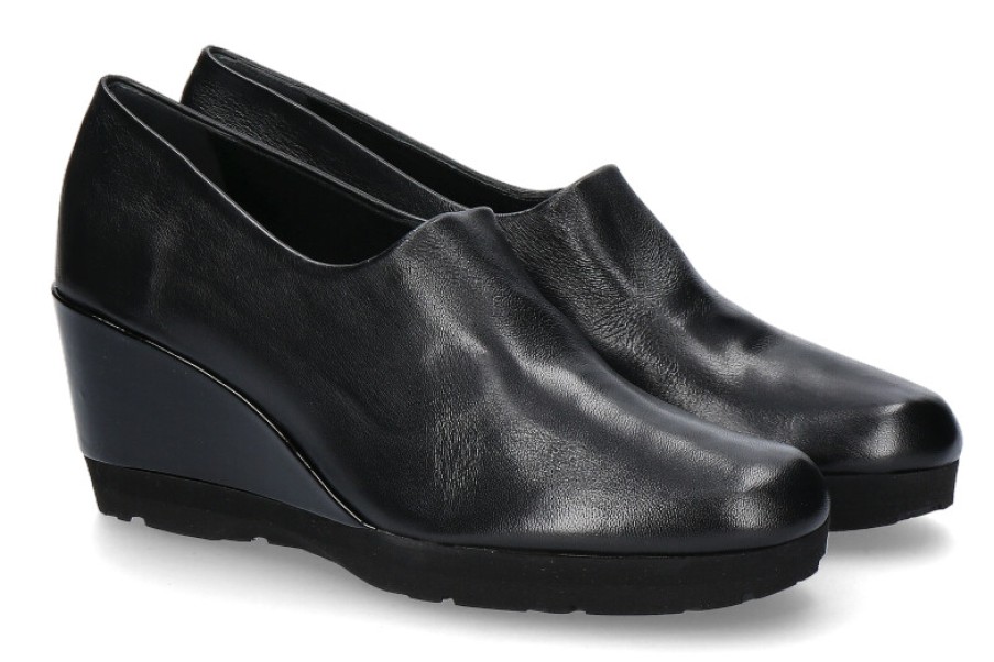 Women scarpa rossa Wedges | Thierry Rabotin Wedge Slipper Flecshin Nero