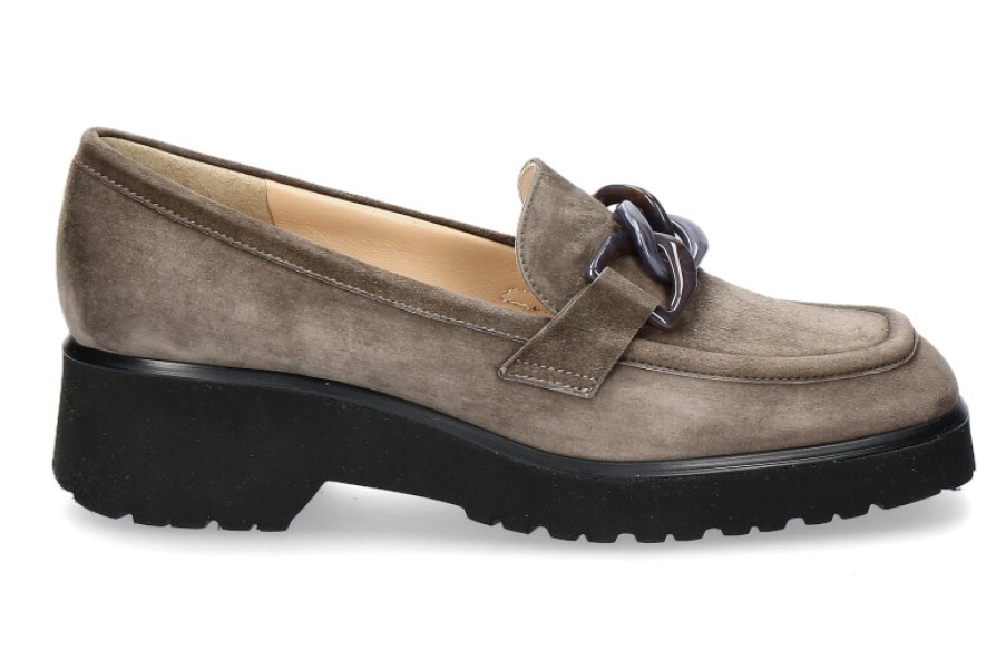 Women scarpa rossa Loafers | Brunate Loafer Vera Camoscio Forest