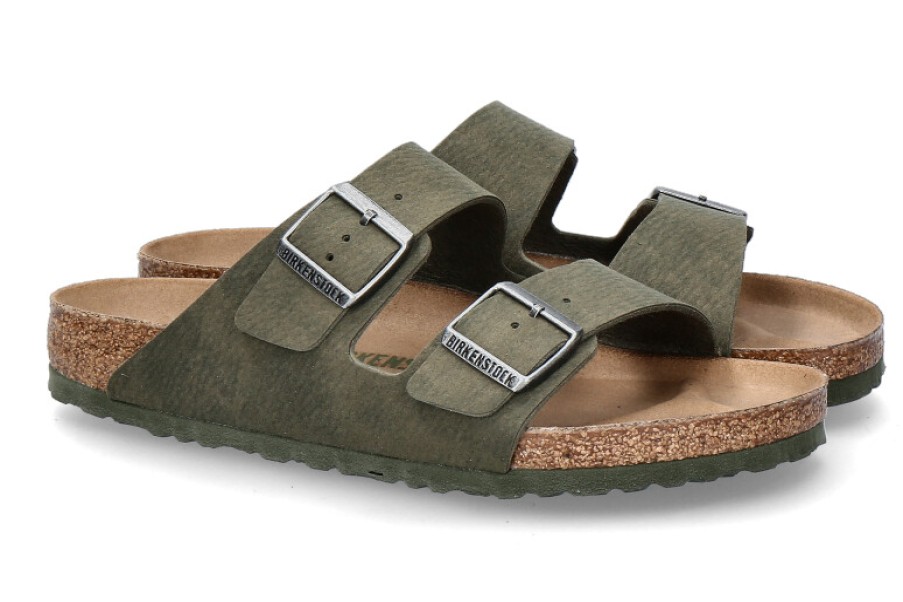 Men scarpa rossa Sandals | Birkenstock Pantolette Arizona Normal Dust Thyme