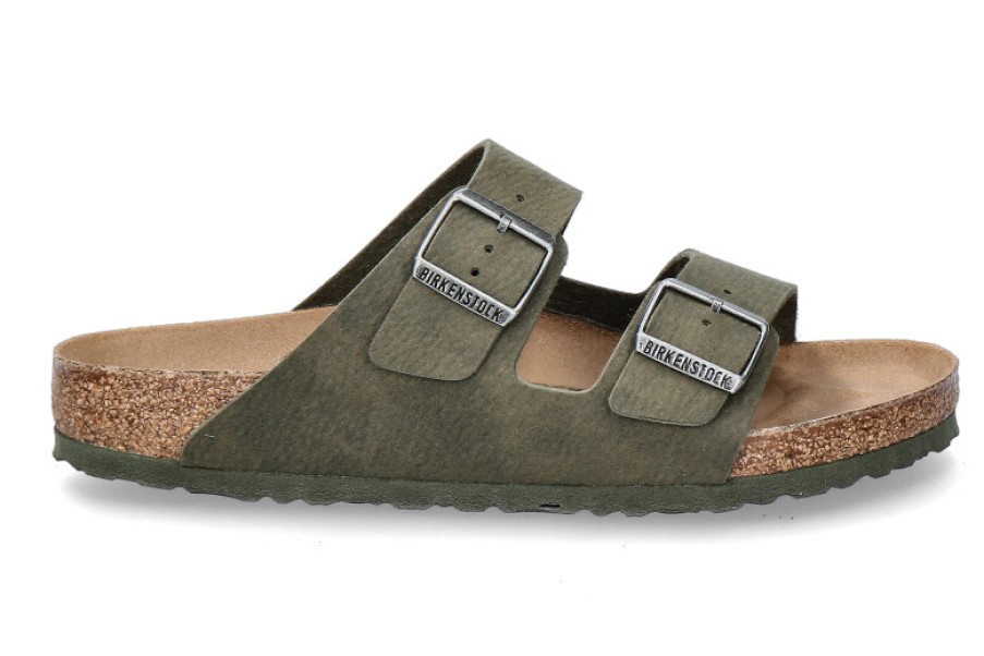 Men scarpa rossa Sandals | Birkenstock Pantolette Arizona Normal Dust Thyme