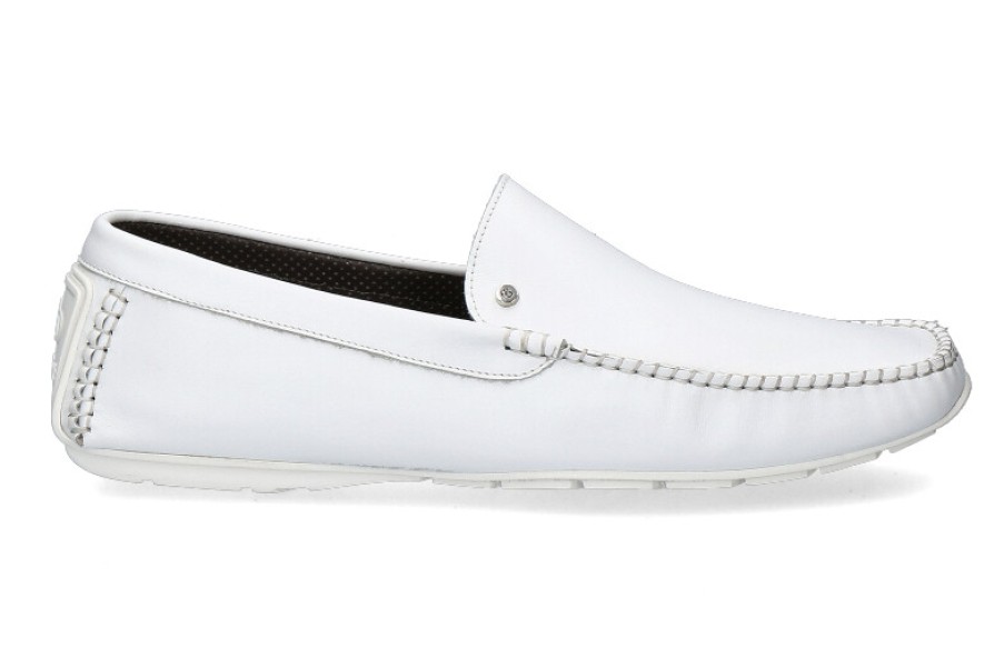 Men scarpa rossa Moccasins | Aldo Brue Moccasin Natur Bianco