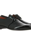 Men scarpa rossa Oxfords | Santoni Lace-Up Verno Black