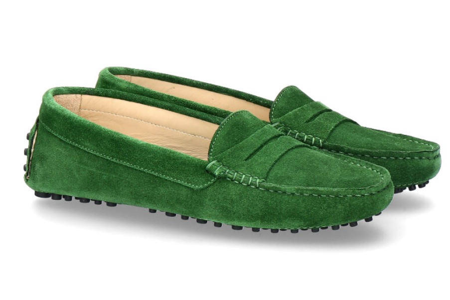 Women scarpa rossa Moccasins | Scarparossa Women'S Moccasin Gomera Kiwi