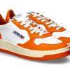 Men scarpa rossa Sneakers | Autry Herren-Sneaker Medalist Leather Wb06- White/Orange