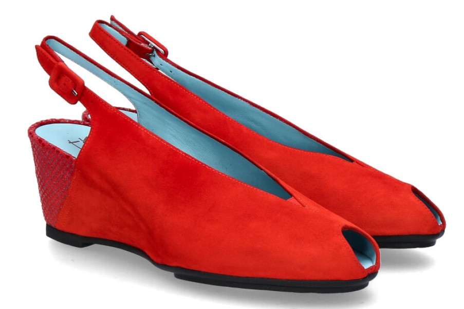 Women scarpa rossa Wedges | Thierry Rabotin Wedge Sandal Cali Forever Rosso