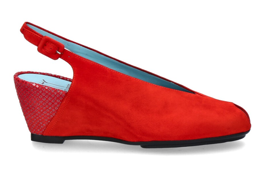 Women scarpa rossa Wedges | Thierry Rabotin Wedge Sandal Cali Forever Rosso