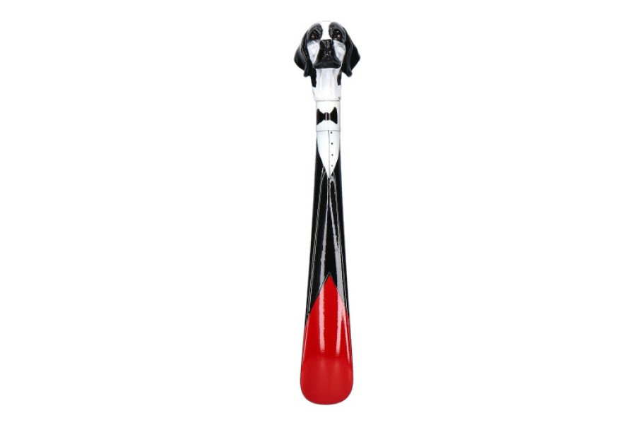 Men scarpa rossa Shoehorn | Walking Sticks Shoehorn Black White Dog