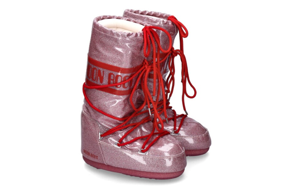 Women scarpa rossa Boots | Moon Boot Snowboot Icon Glitter- Pink