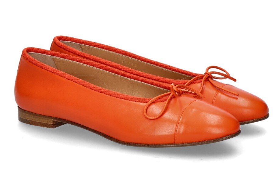 Women scarpa rossa Ballet Flats | Unutzer Ballerina Classic 963- Sunset