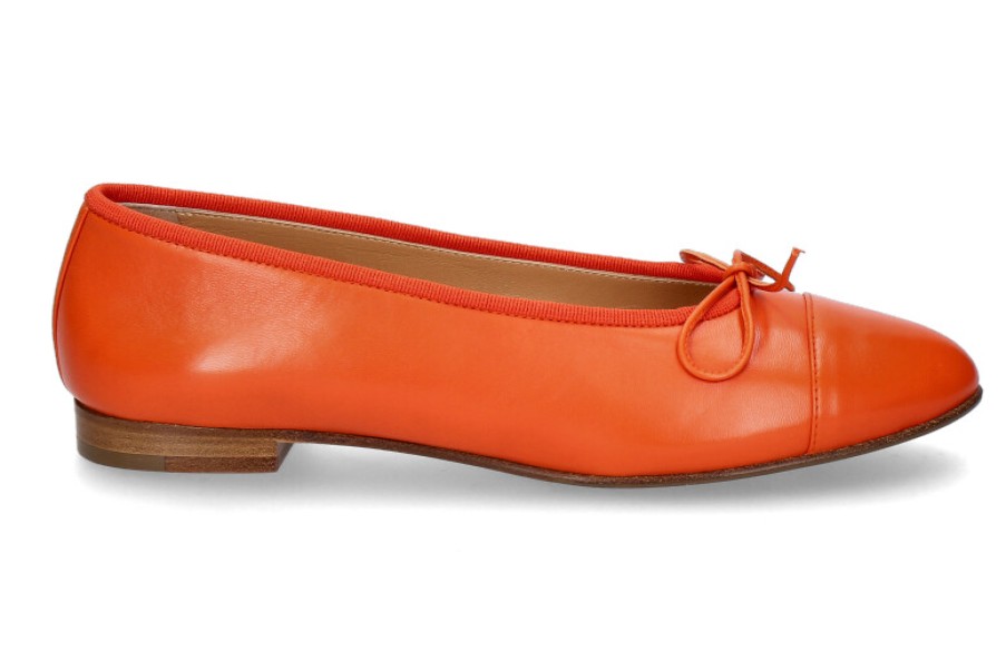 Women scarpa rossa Ballet Flats | Unutzer Ballerina Classic 963- Sunset