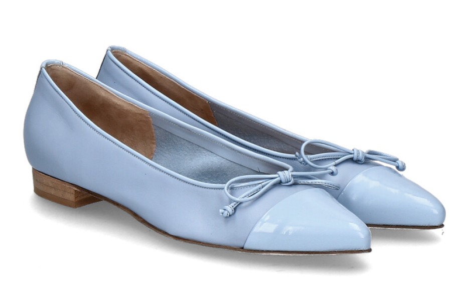 Women scarpa rossa Ballet Flats | Scarparossa By Lorbac Ballerina Flory Nappa- Panama Blue