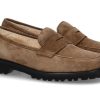 Women scarpa rossa Moccasins | Unutzer Slipper Lined Camoscio Taupe Beige