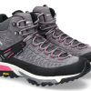 Women scarpa rossa Lace-Up | Meindl Damen- Wanderschuh Top Trail Mid- Grau/ Magenta