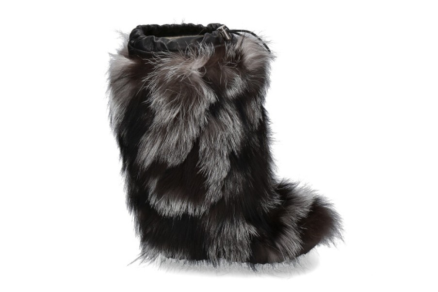 Women scarpa rossa Fur Boots | Oscar Sport Fur Boots Penelope Nero-Silver