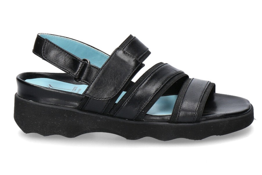 Women scarpa rossa Platform Shoes | Thierry Rabotin Sandals Versie Nappa Nero