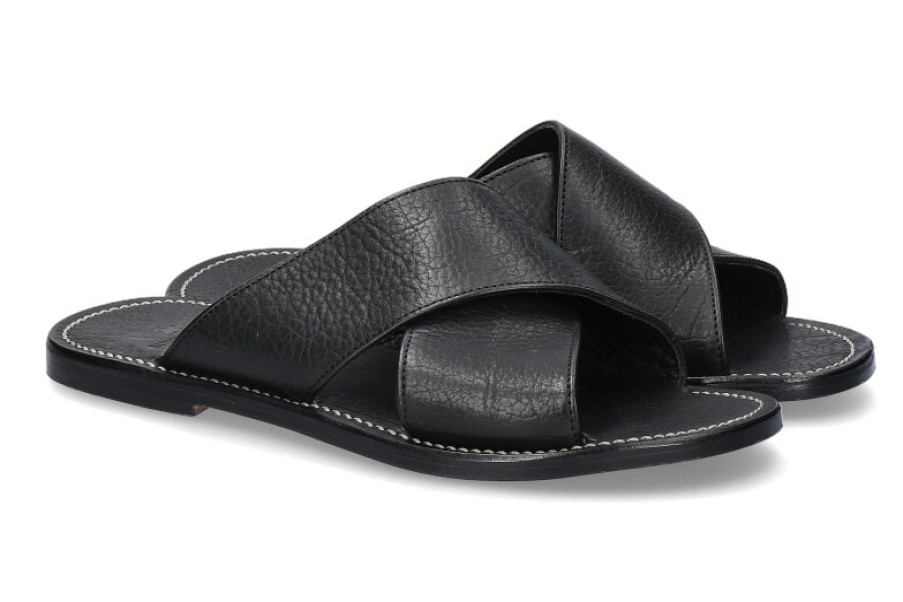 Men scarpa rossa Sandals | Ludwig Reiter Mules Maghrebiner Black Rind