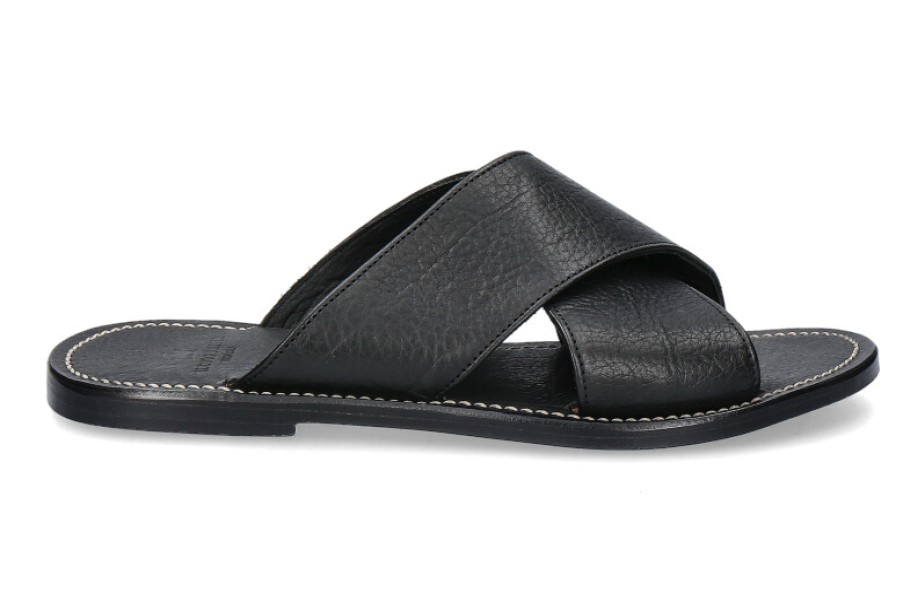 Men scarpa rossa Sandals | Ludwig Reiter Mules Maghrebiner Black Rind