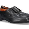 Men scarpa rossa Oxfords | Santoni Lace-Up Leather Black