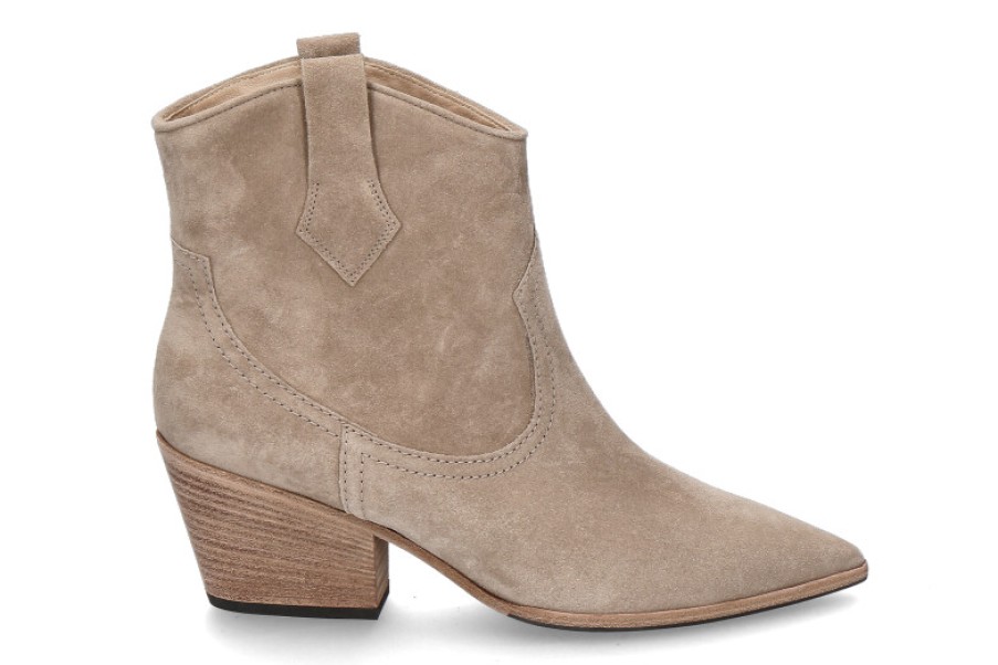 Women scarpa rossa Ankle Boots | Kennel & Schmenger Cowboy Boots Dallas Suede- Cookie