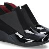 Women scarpa rossa Wedges | Thierry Rabotin Wedge Ankle Boots Isidoro Lack Nero