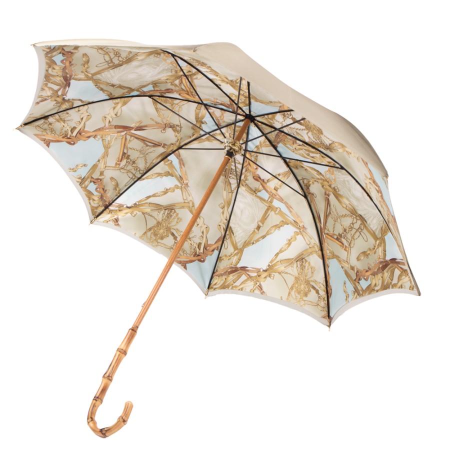 Men scarpa rossa Umbrellas | Pasotti Regenschirm Verde Beige