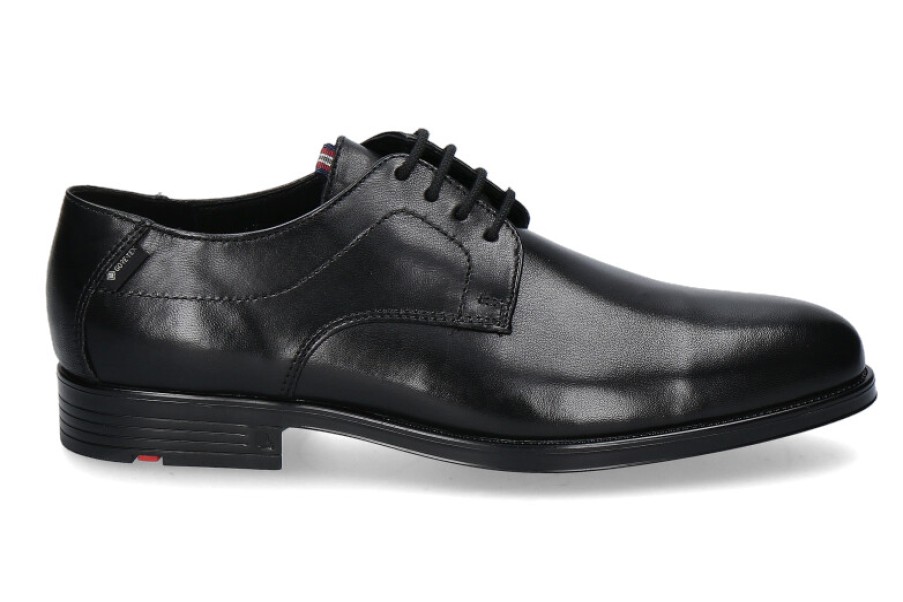 Men scarpa rossa Oxfords | Lloyd Schnurschuh Valmary Nappa- Schwarz