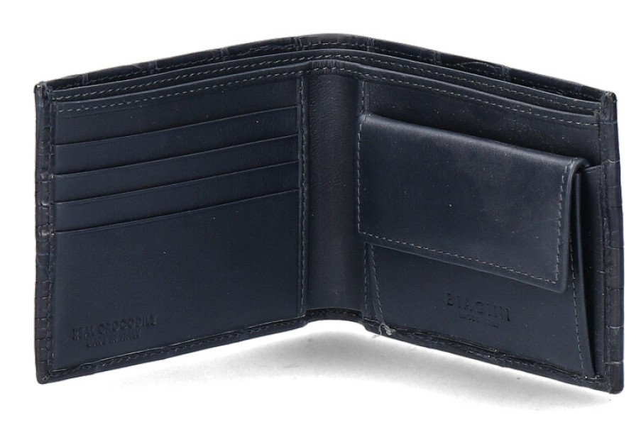 Men scarpa rossa Wallets | Silvano Biagini Wallet Alligatore Notte